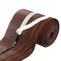 Pas okapowy aluminiowy ROLKA ciemnobrązowy