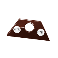 Uchwyt bariery p-śnieg. stal. 28,5 mm pojedyn. FALZ ciemnobrązowy