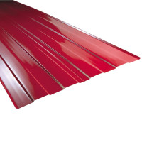 Kosz dachowy alum.tł.podłużnie czerwony