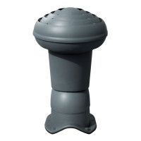 Ventilation chimney VIRTUM 160 for metal sheet tiles BW - graphite